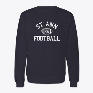 St Ann School Classic Football Crewneck Sweatshirt