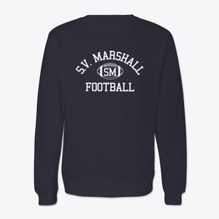 S.v. Marshall High School Classic Football Crewneck Sweatshirt