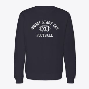 Bright Start Day School Classic Football Crewneck Sweatshirt
