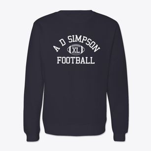 A D Simpson School Classic Football Crewneck Sweatshirt