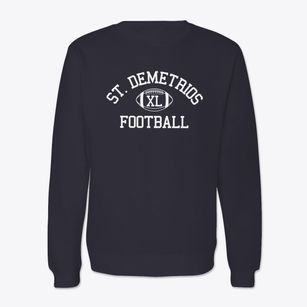 Saint Demetrios Greek American School Classic Football Crewneck Sweatshirt