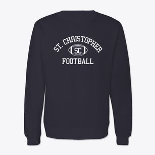 Saint Christopher School Classic Football Crewneck Sweatshirt