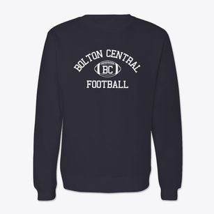 Bolton Central School Classic Football Crewneck Sweatshirt
