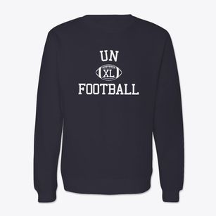 U N International School Classic Football Crewneck Sweatshirt