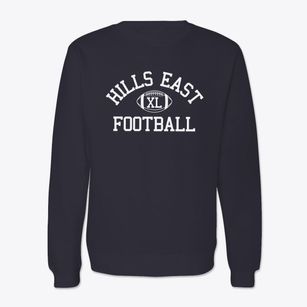 Half Hollow Hills East High School Classic Football Crewneck Sweatshirt