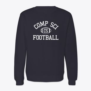 Comp Sci Classic Football Crewneck Sweatshirt
