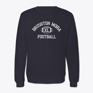 Brushton Moira Central School Classic Football Crewneck Sweatshirt