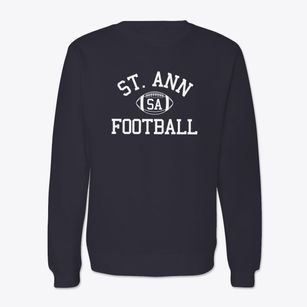 Saint Ann School Classic Football Crewneck Sweatshirt