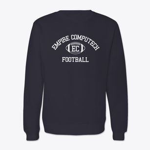 Empire Computech Center Classic Football Crewneck Sweatshirt