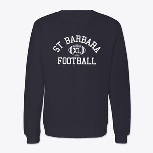 St Barbara Parish Classic Football Crewneck Sweatshirt