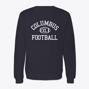 Columbus School Classic Football Crewneck Sweatshirt
