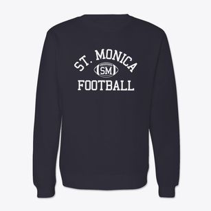 Saint Monica School Classic Football Crewneck Sweatshirt