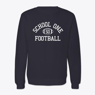 School One Classic Football Crewneck Sweatshirt