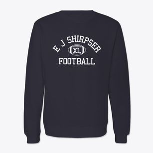 E J Shirpser School Classic Football Crewneck Sweatshirt