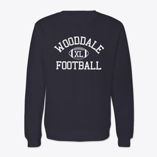 Wooddale High School Classic Football Crewneck Sweatshirt