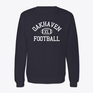 Oakhaven High School Classic Football Crewneck Sweatshirt
