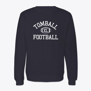 Tomball High School Classic Football Crewneck Sweatshirt
