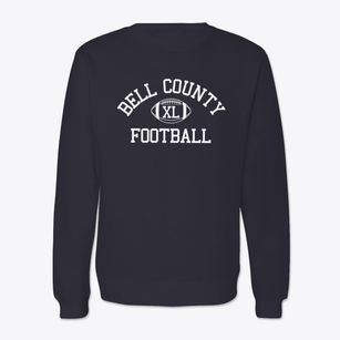 Bell County Homeschool Classic Football Crewneck Sweatshirt