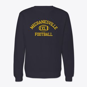 Mechanicsville High School Classic Football Crewneck Sweatshirt
