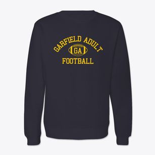 Garfield Adult Center Classic Football Crewneck Sweatshirt