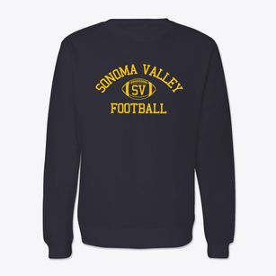 Sonoma Valley High School Classic Football Crewneck Sweatshirt