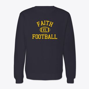 Faith Lutheran School Classic Football Crewneck Sweatshirt