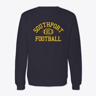 Southport High School Classic Football Crewneck Sweatshirt