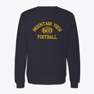 Mountain View High School Classic Football Crewneck Sweatshirt