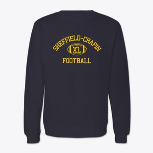 Sheffield-chapin High School Classic Football Crewneck Sweatshirt