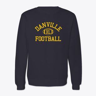Danville Community School Classic Football Crewneck Sweatshirt