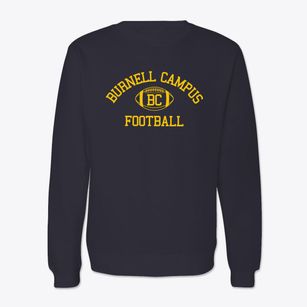 Burnell Campus School Classic Football Crewneck Sweatshirt