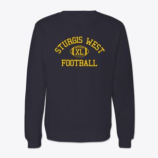 Sturgis Charter Public School West Classic Football Crewneck Sweatshirt