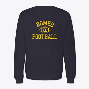 Romeo Junior High School Classic Football Crewneck Sweatshirt