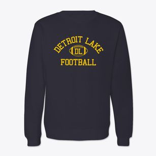 Detroit Lake Junior High School Classic Football Crewneck Sweatshirt