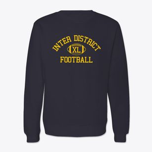 Inter District Downtown School Classic Football Crewneck Sweatshirt
