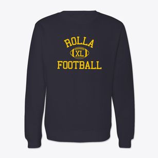 Rolla Junior High School Classic Football Crewneck Sweatshirt