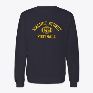 Walnut Street School Classic Football Crewneck Sweatshirt