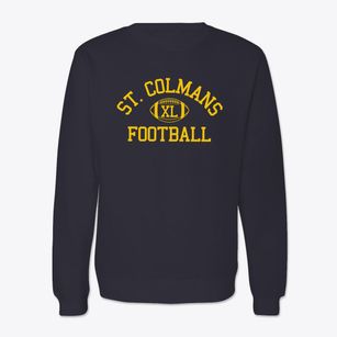 Saint Colmans Home School Classic Football Crewneck Sweatshirt