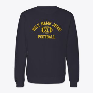 Holy Name Jesus School Classic Football Crewneck Sweatshirt