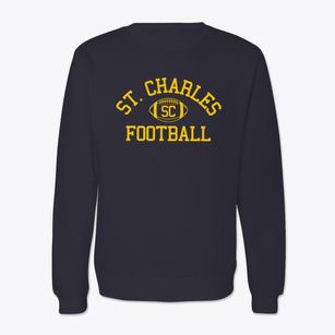 Saint Charles School Classic Football Crewneck Sweatshirt