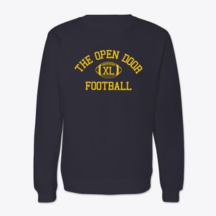 The Open Door School Classic Football Crewneck Sweatshirt