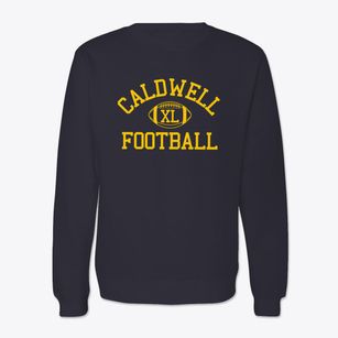 Caldwell High School Classic Football Crewneck Sweatshirt
