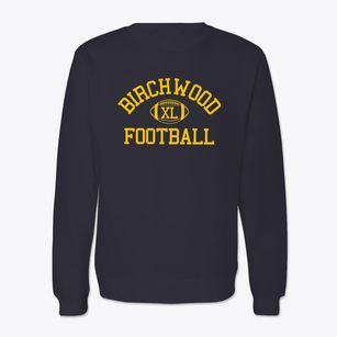 Birchwood School Classic Football Crewneck Sweatshirt