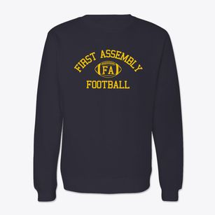 First Assembly Christian School Classic Football Crewneck Sweatshirt