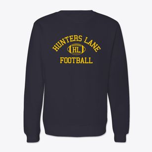 Hunters Lane High School Classic Football Crewneck Sweatshirt