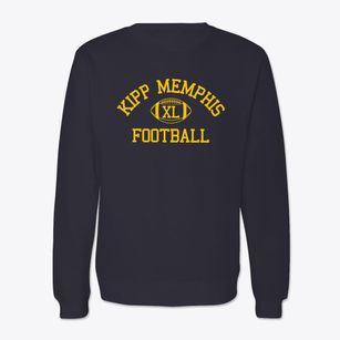 Kipp Memphis Collegiate High Classic Football Crewneck Sweatshirt