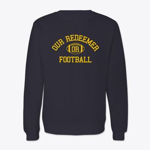 Our Redeemer Lutheran School Classic Football Crewneck Sweatshirt