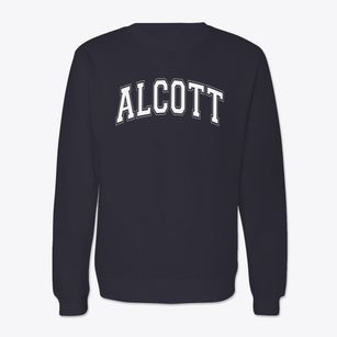 Alcott Elementary School Varsity Arch Crewneck Sweatshirt