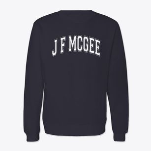 J F Mcgee Elementary School Varsity Arch Crewneck Sweatshirt