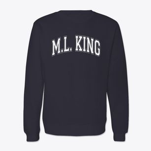 M.l. King Magnet Elementary School Varsity Arch Crewneck Sweatshirt